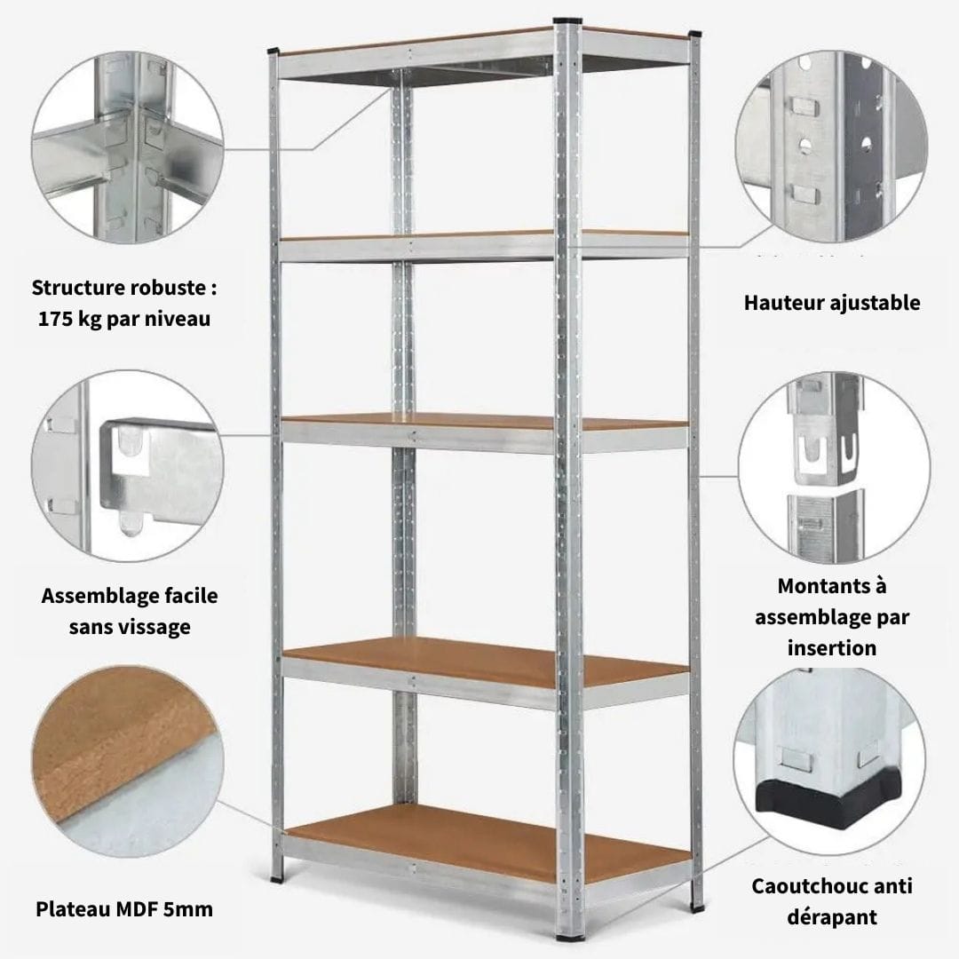 Etagère Rangement | Rayonnage pour Garage