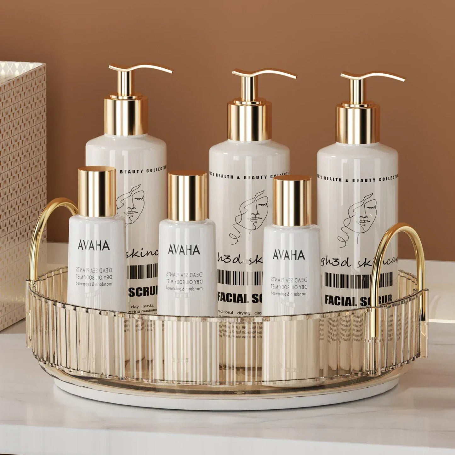 Etagère Rotative Salle de Bain | Parfums et Cosmétiques