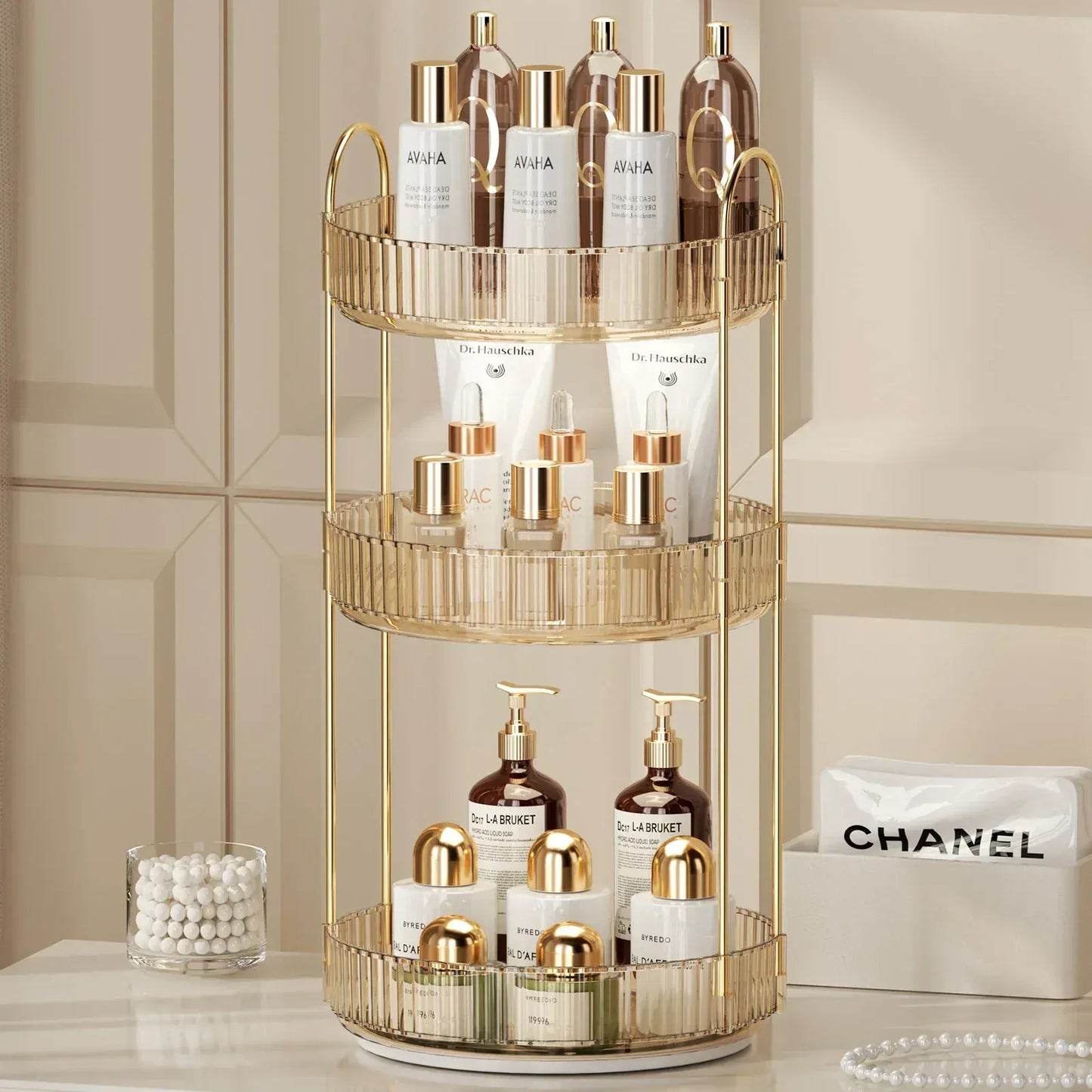 Etagère Rotative Salle de Bain | Parfums et Cosmétiques