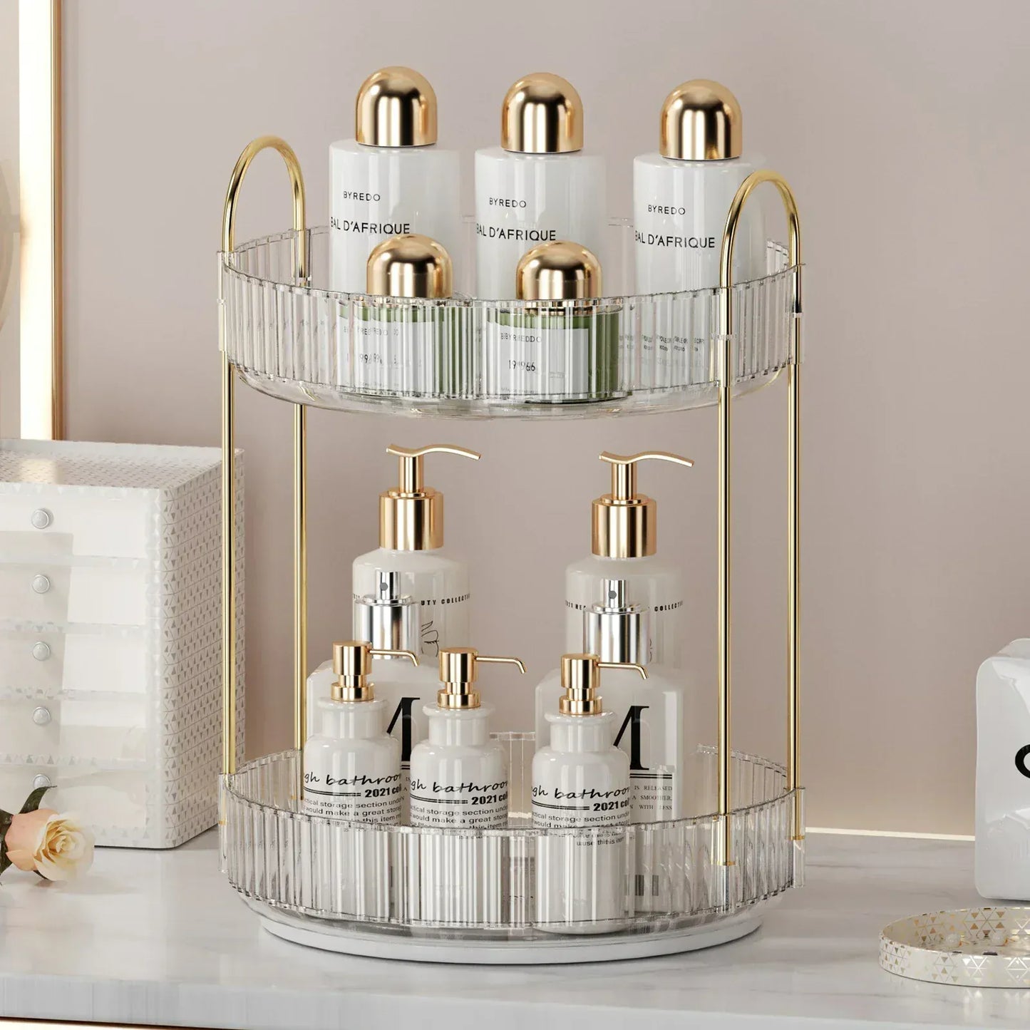 Etagère Rotative Salle de Bain | Parfums et Cosmétiques