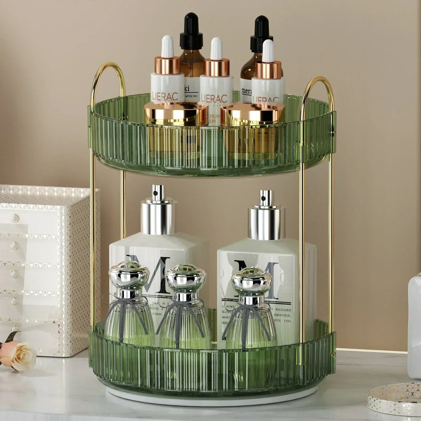 Etagère Rotative Salle de Bain | Parfums et Cosmétiques