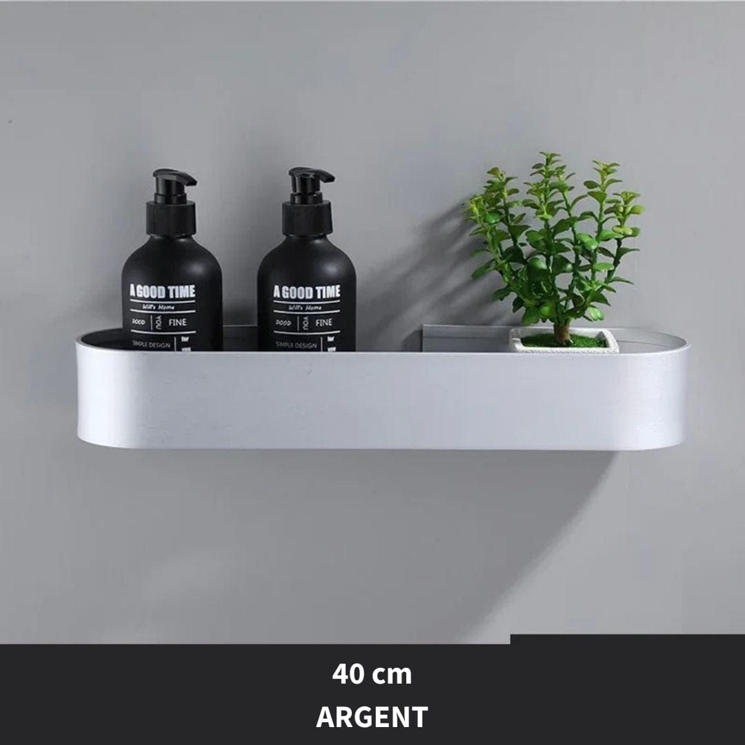Etagère Salle de Bain sans perçage en Aluminium