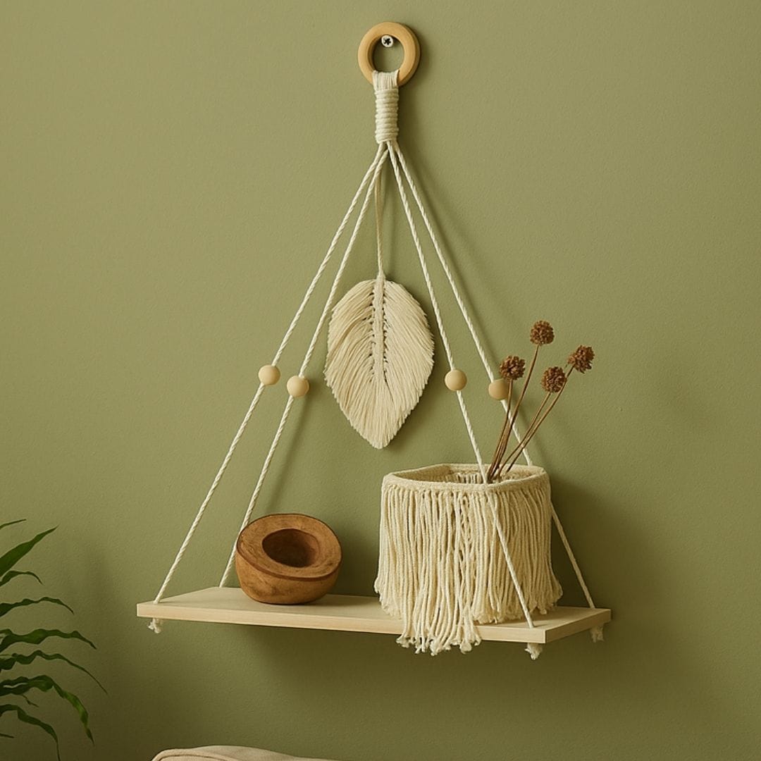 Etagère Suspendue Bois | 35x42 cm