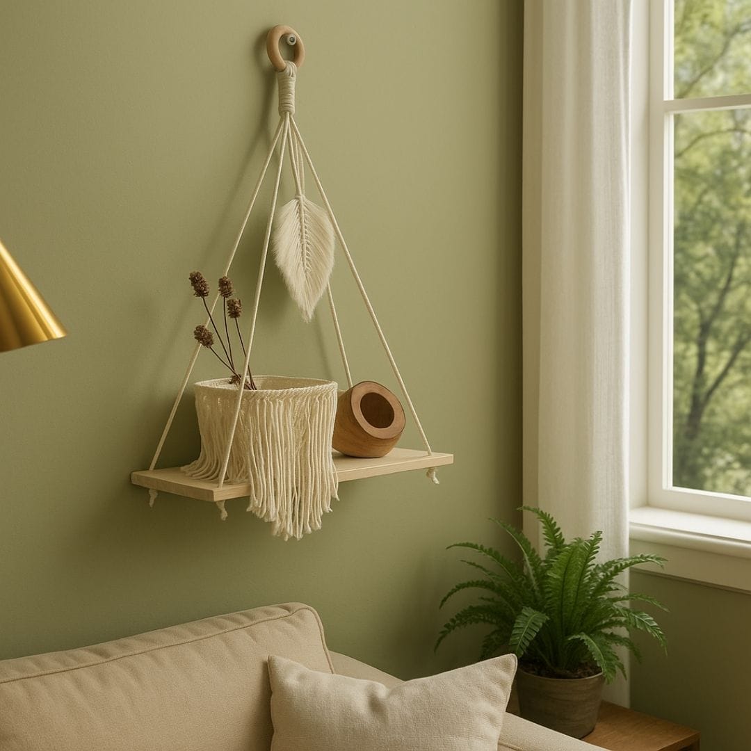 Etagère Suspendue Bois | 35x42 cm