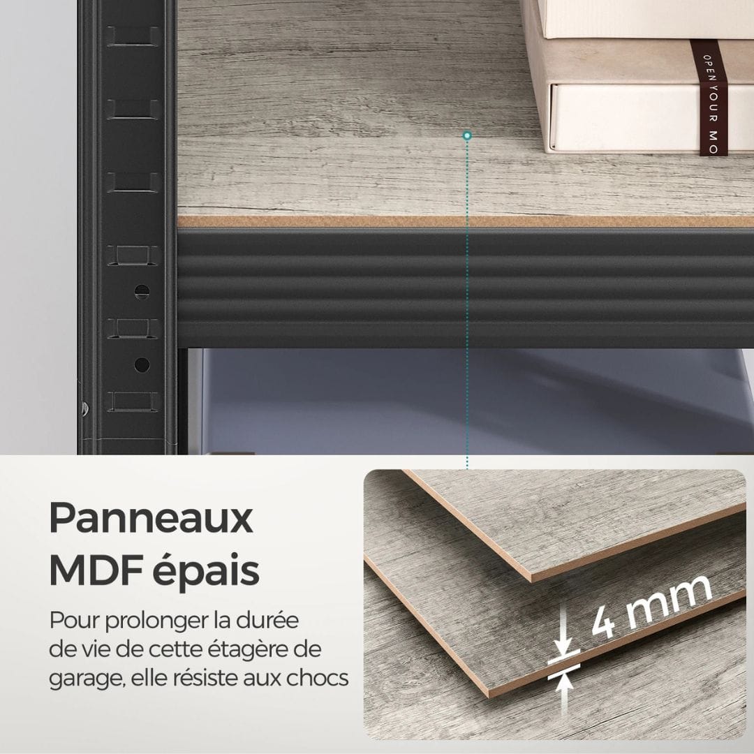 Grande étagère murale industrielle