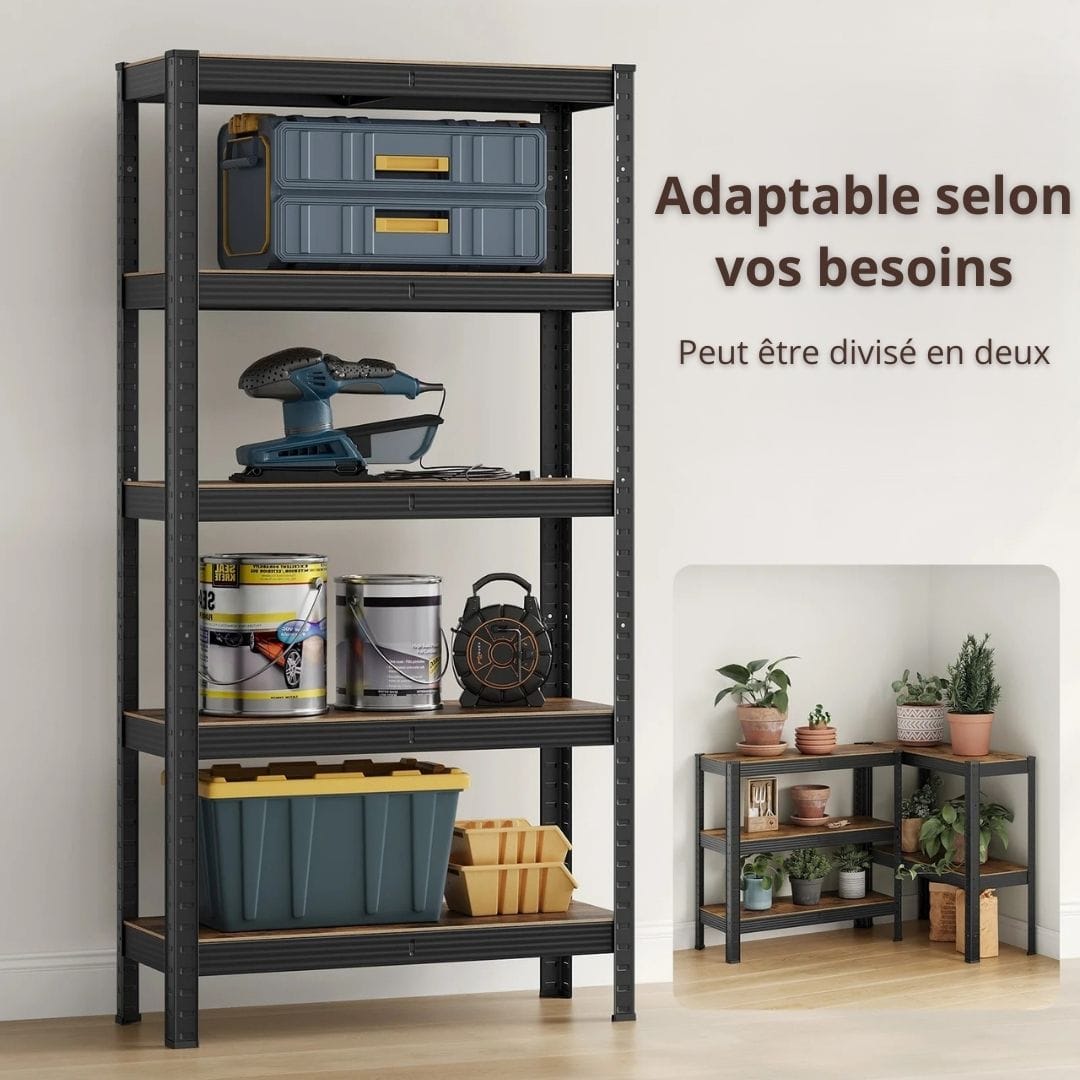 Grande étagère murale industrielle