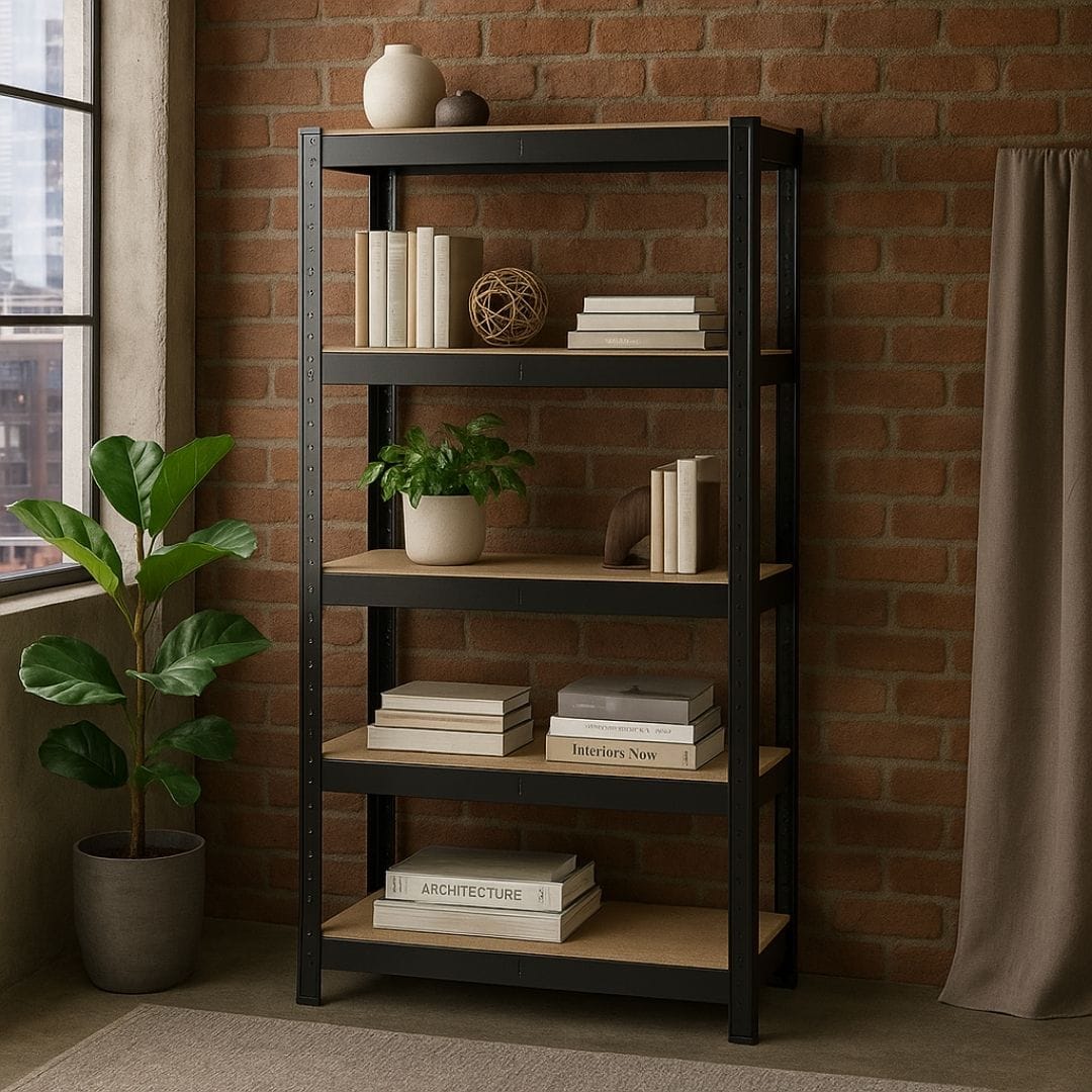 Grande étagère murale industrielle