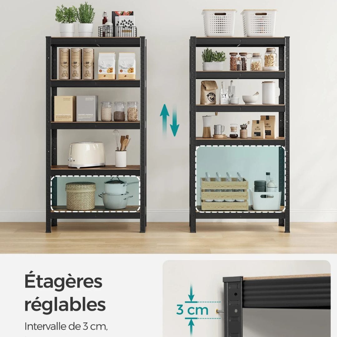 Grande étagère murale industrielle