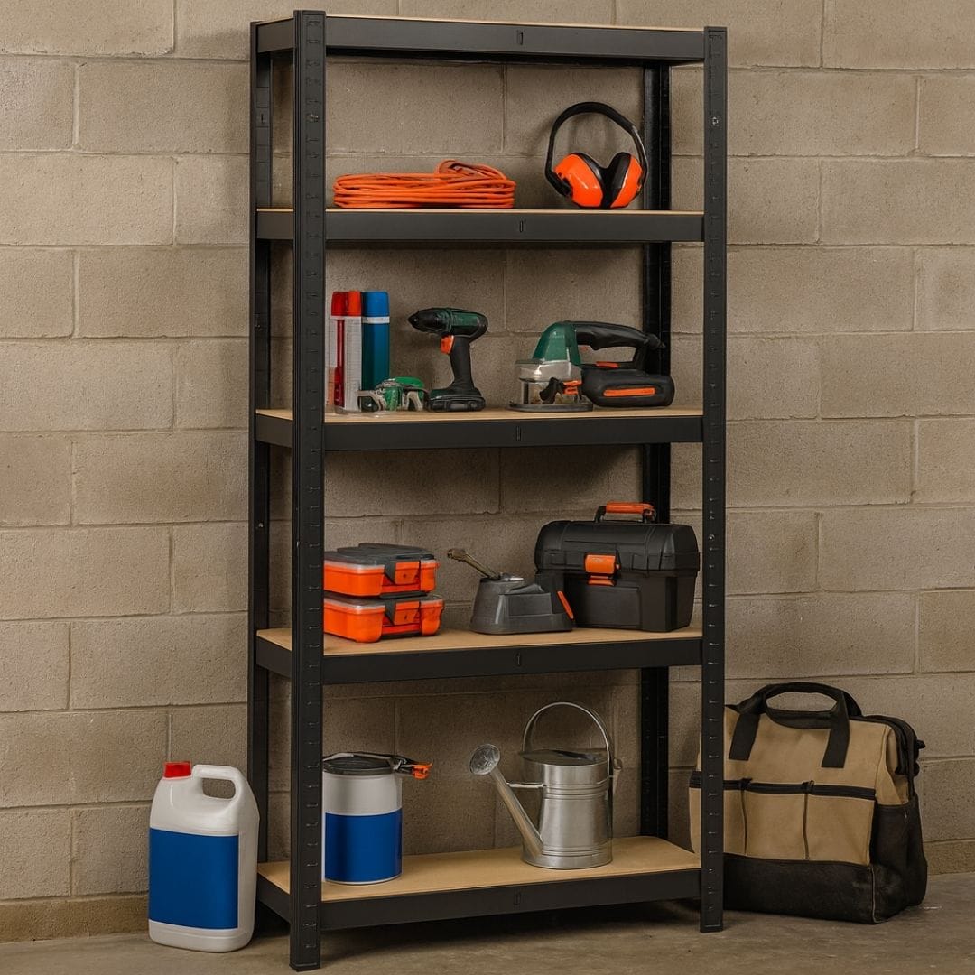 Grande étagère murale industrielle