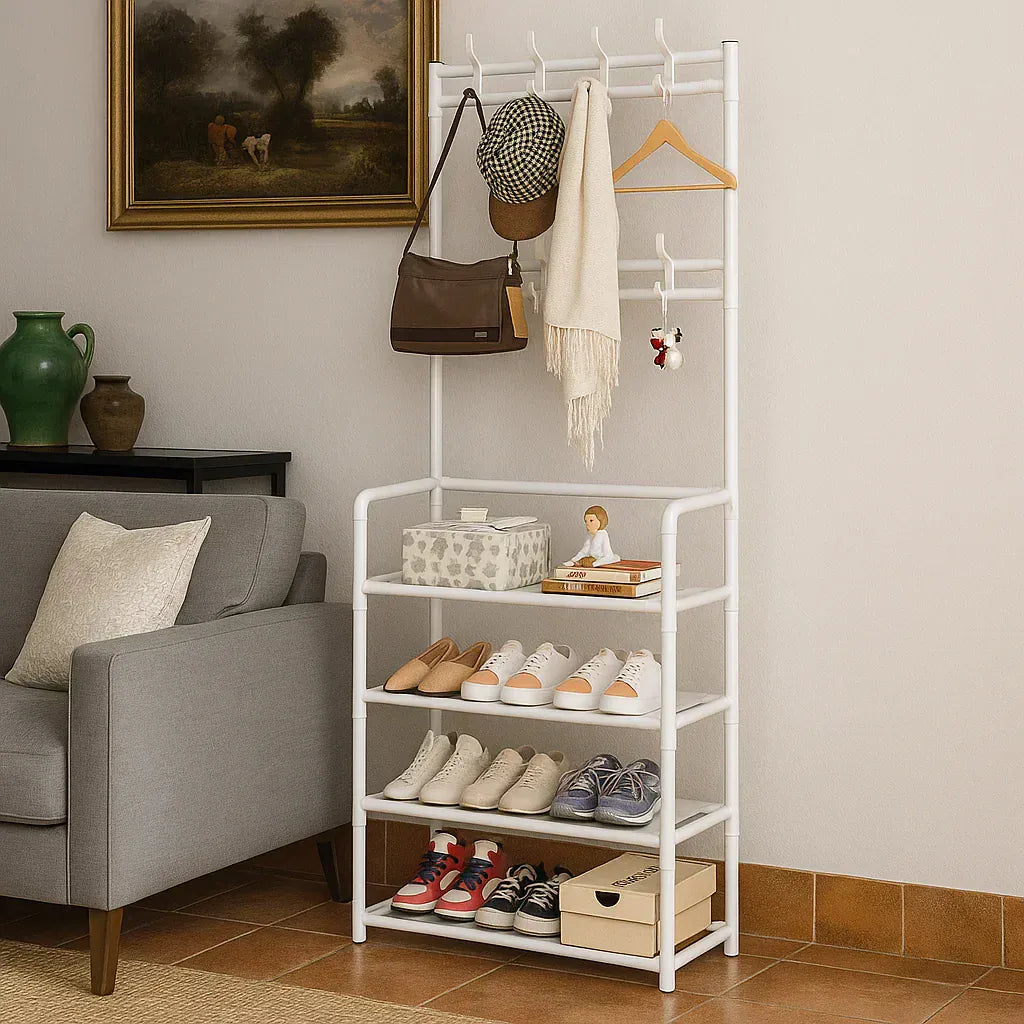 Meuble à Chaussure et Porte Manteau