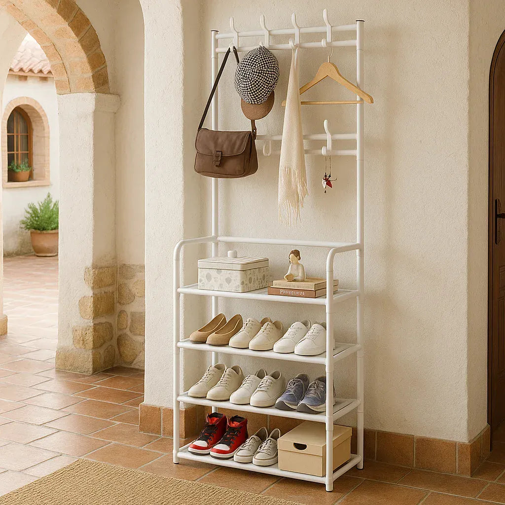 Meuble à Chaussure et Porte Manteau