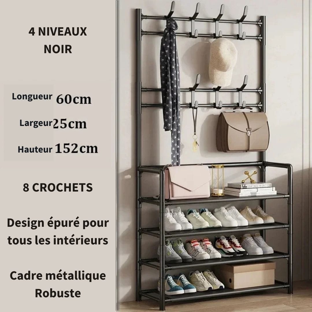 Meuble à Chaussure et Porte Manteau