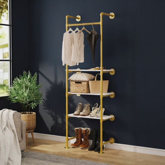 Portant industriel Vêtement doré