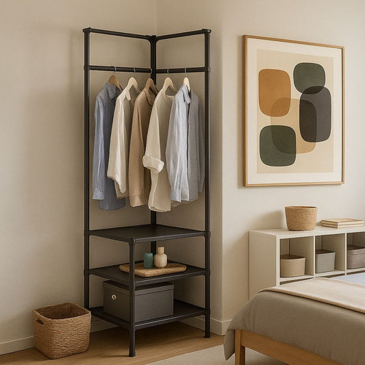 Porte Manteau Etagère d'Angle