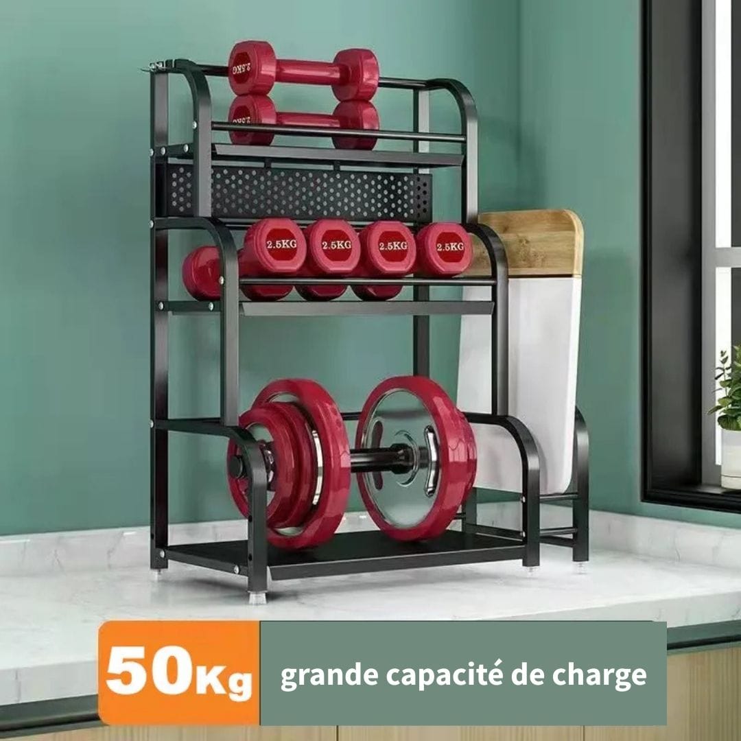 Support à Epices et Bouteilles pour Cuisine