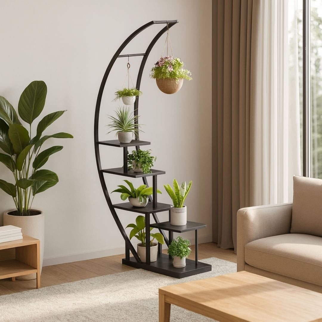 Support pour plantes d'intérieur Demi Lune